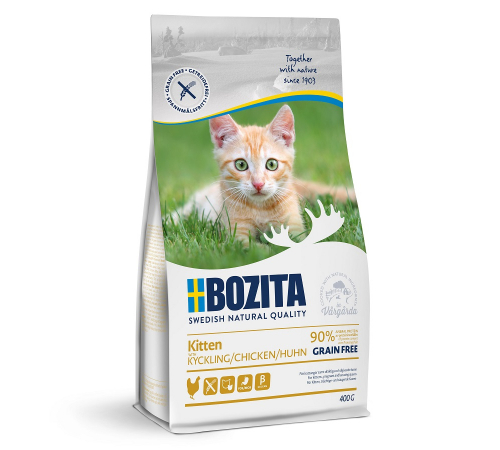 Bozita Katzen Trockenfutter Kitten Grain free mit Huhn 400 g
