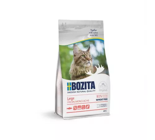 Bozita Katzenfutter trocken Large Wheat free mit Lachs 400 g