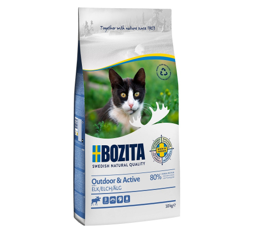 Bozita Katzenfutter trocken Outdoor & Active mit Elch 10 kg