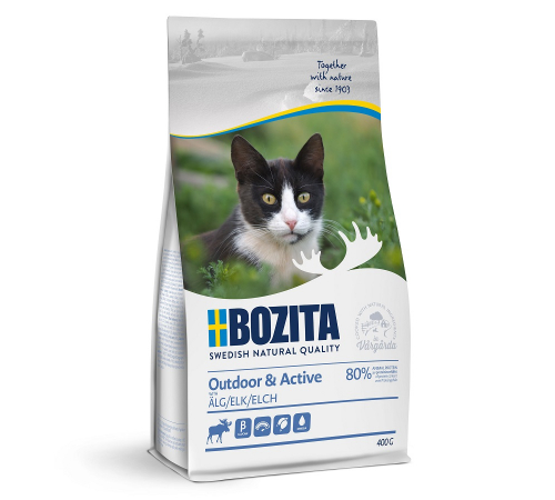 Bozita Katzenfutter trocken Outdoor & Active mit Elch 400 g