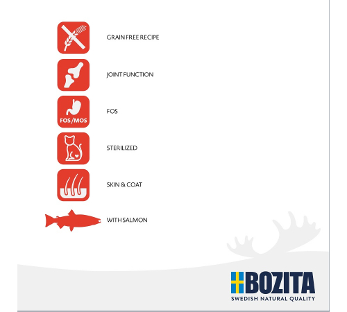 Bozita Katzenfutter trocken Senior 8+ Grain free mit Lachs 400 g