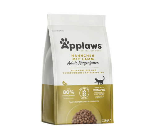 Applaws Katzen Trockenfutter Hühnchen mit Lamm 7,5 kg