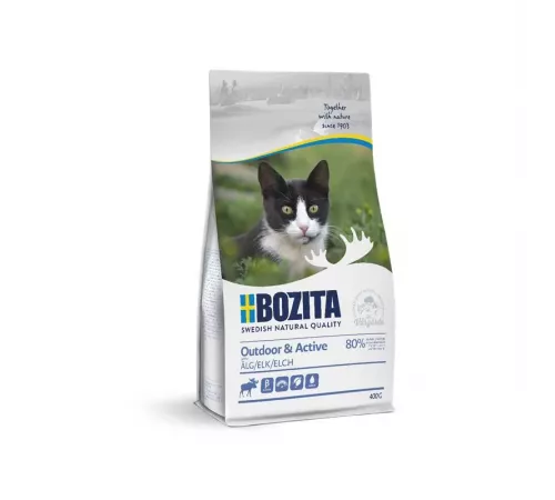 Bozita Katzenfutter trocken Outdoor & Active mit Elch 400 g