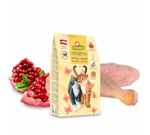 Trockenfutter für Katzen – GranataPet DeliCATessen Kitten / Junior Geflügel 1,8 kg