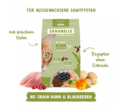 Sanabelle Life No Grain Huhn & Blaubeeren 8 g