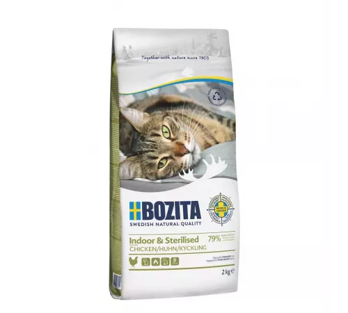 Bozita Katzenfutter trocken Indoor & Sterilised mit Huhn 2 kg