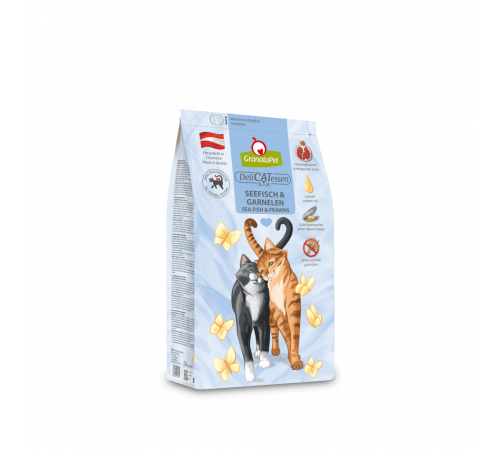 Trockenfutter für Katzen – GranataPet DeliCATessen Seefisch & Garnelen 1,8 kg