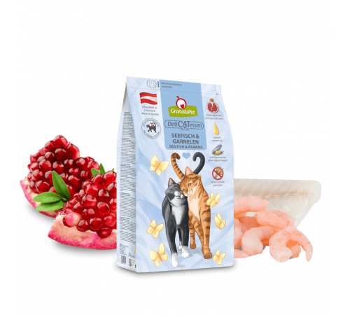 Trockenfutter für Katzen – GranataPet DeliCATessen Seefisch & Garnelen 1,8 kg