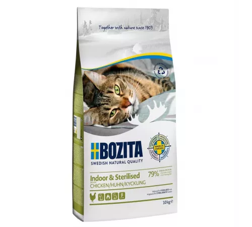 Bozita Katzenfutter trocken Indoor & Sterilised mit Huhn 10 kg
