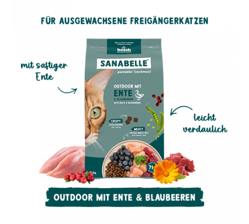 Sanabelle Life Outdoor mit Ente & Blaubeeren 8 kg