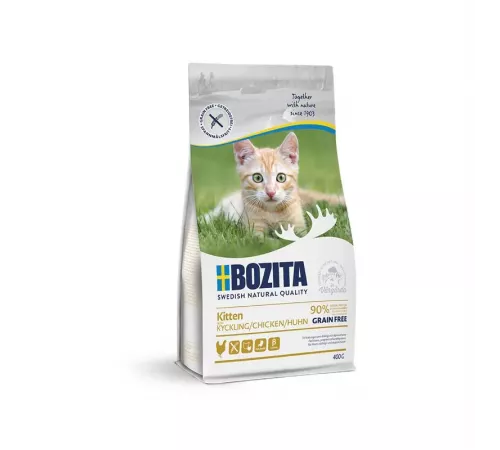 Bozita Katzen Trockenfutter Kitten Grain free mit Huhn 400 g