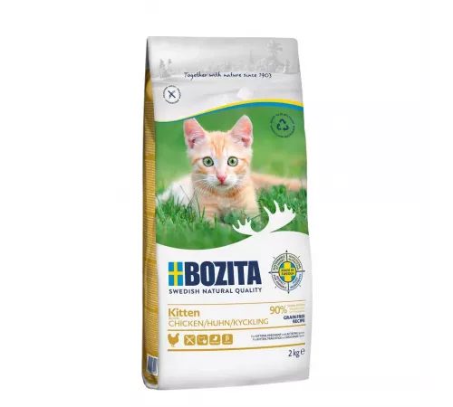 Bozita Katzen Trockenfutter Kitten Grain free mit Huhn 2 kg