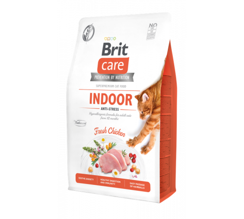 Trockenfutter für Katzen - Brit Care Cat Grain-Free INDOOR Anti-Stress 2 kg