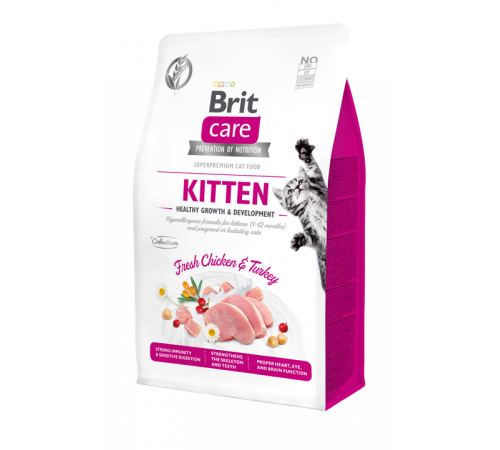 Kittenfutter – Brit Care Cat Grain-Free KITTEN Healthy Growth and Development 400 g