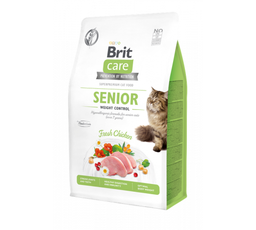 Сухий корм для кішок – Brit Care Cat Grain-Free SENIOR and Weight Control 400 g