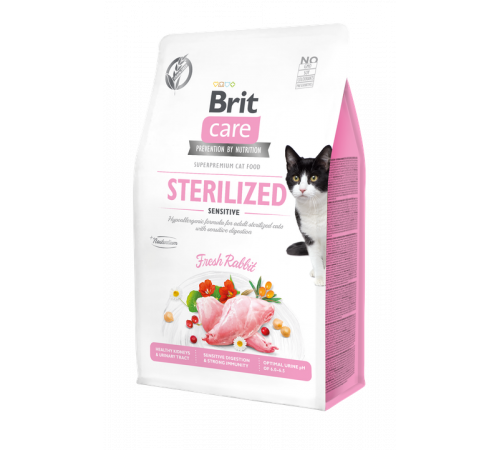 Сухой корм для кошек – Brit Care Cat Grain-Free STERILIZED SENSITIVE 400 g