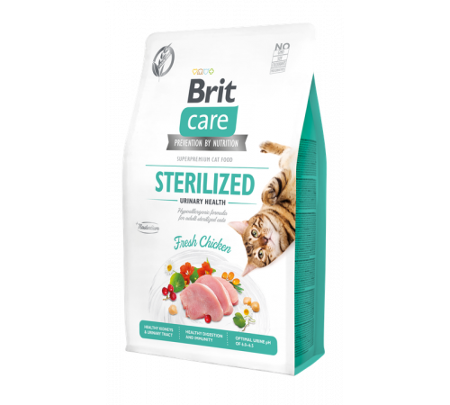 Trockenfutter für Katzen – Brit Care Cat Grain-Free STERILIZED Urinary Health 2 kg