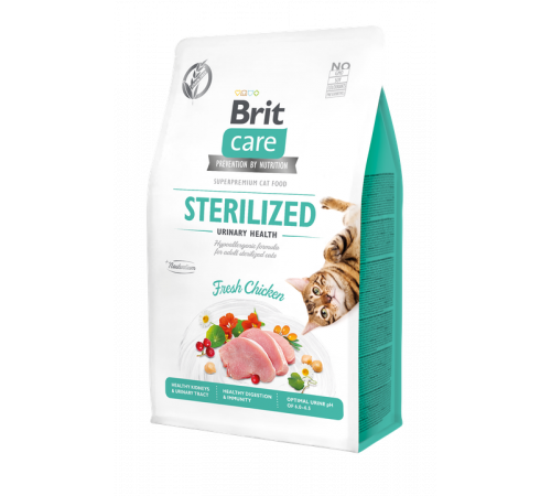 Trockenfutter für Katzen – Brit Care Cat Grain-Free STERILIZED Urinary Health 400 g