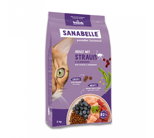 Sanabelle Life Adult mit Strauß & Blaubeeren 2 kg