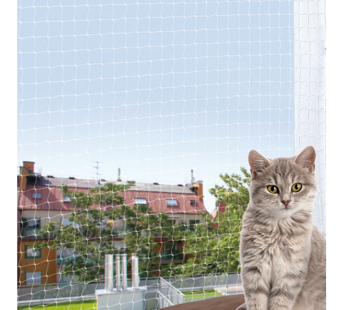 Trixie Cat Protect Netz - 3 x 2 m, transparent