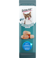 Dokas Cat Snack Hühnchen-Rolle mit Rind 10 g