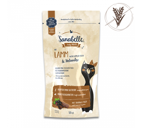 Sanabelle Snack Mini-Fleischsticks Lamm & Holunder 55 g