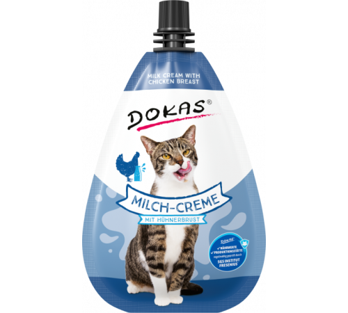 Dokas Cat Snack Milch-Creme mit Hühnerbrust 80 g