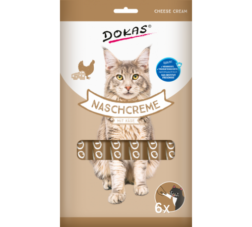 Dokas Cat Snack Nasch-Creme mit Käse 90 g