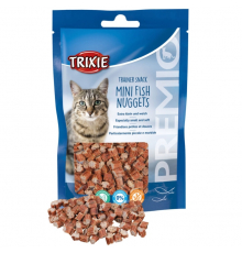 Trixie Premio Trainer Snack Mini Nuggets mit Thunfisch, Huhn & Katzenminze 50 g