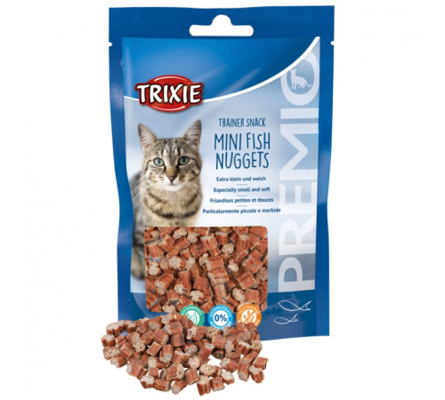 Trixie Premio Trainer Snack Mini Nuggets mit Thunfisch, Huhn & Katzenminze 50 g