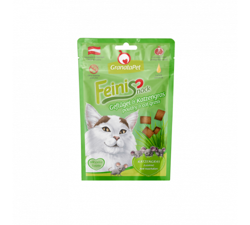 Котяча закуска - GranataPet FeiniSnack Geflügel & "Katzengras" 50 g