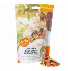 Duvoplus Cat Snack Hähnchen-Lachs-Keksmischung 50g