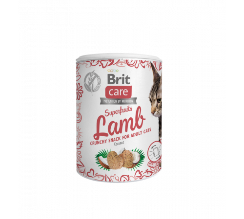 Leckerlis für Katzen - Brit Care Snack Superfruits Lamb 100g
