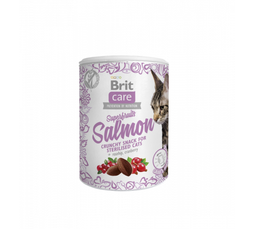 Leckerlis für Katzen - Brit Care Snack Superfruits Salmon 100 g