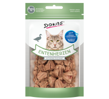 Dokas Cat Snack Entenherzen gefriergetrocknet 15 g