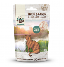 Wildes Land Cat Fleischsticks Huhn & Lachs 50 g