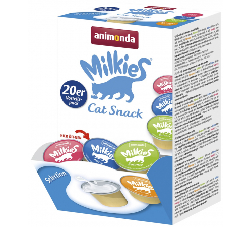 Katzensnack – Animonda Milkies Adult Milchsnack Selection 20x15 g