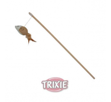Trixie Spielangel Maus mit Federn