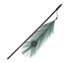 Trixie Spielangel mit Pfauenfeder aus Kunststoff/Polyester