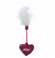 Trixie Katzenspielzeug Valentines Herz mit Federn