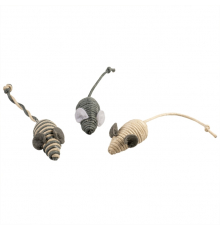 Duvoplus Cat Toy Rope kleine Mäuse - 3 Stück