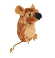 Trixie Plüschmaus mit Soundchip - 7 cm