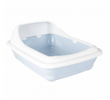 Duvoplus Katzentoilette Birba mit Rand - Azzuro - L - 56 x 39 x 21,5cm