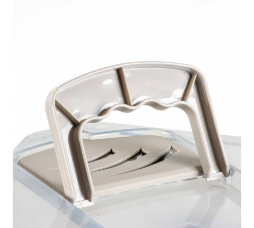 EBI Eck-Katzentoilette Prism M - transparent/grau