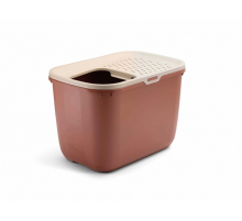 Savic Katzentoilette Hop In - champagner/toskanarot