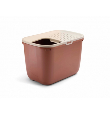 Savic Katzentoilette Hop In - champagner/toskanarot