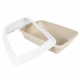 Duvoplus Katzentoilette Birba mit Rand - Mocaccino - M - 46 x 35 x 20cm