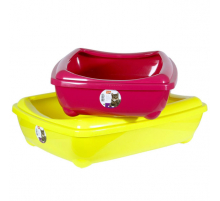 Karlie Flamingo Katzentoilette mit Rand Arist-O-Tray Hawai - 50 x 38 x 13 cm