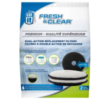 CATIT Premium-Ersatzfilter für Fresh&Clear Trinkbrunnen, 2er Set