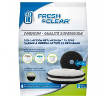 CATIT Premium-Ersatzfilter für Fresh&Clear Trinkbrunnen, 2er Set